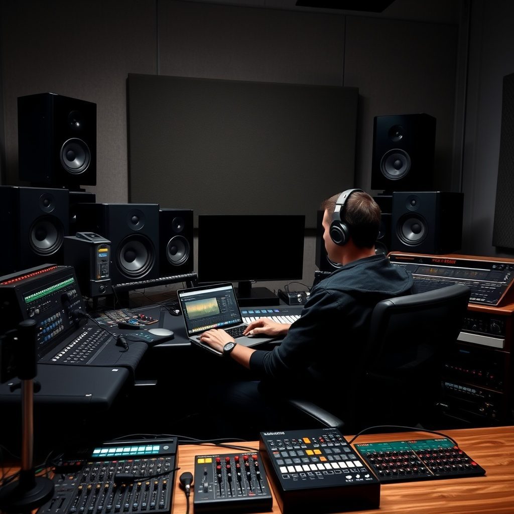 Mixing session